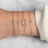 14k Gold Diamond by the Yard Bracelet Zoe Lev Jewelry