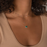 Drop Bezel Diamond Shaker Necklace SAMPLE SALE Zoe Lev Jewelry