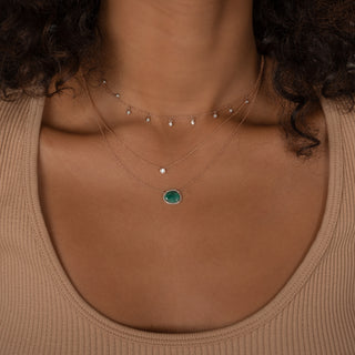 Diamond Emerald Necklace