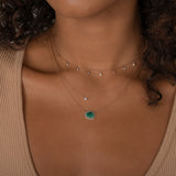 Drop Bezel Diamond Shaker Necklace SAMPLE SALE Zoe Lev Jewelry