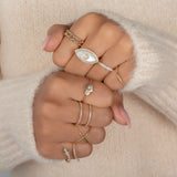 14k Gold Diamond Hamsa Ring Zoe Lev Jewelry