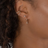 Double Diamond Ear Cuff Zoe Lev Jewelry