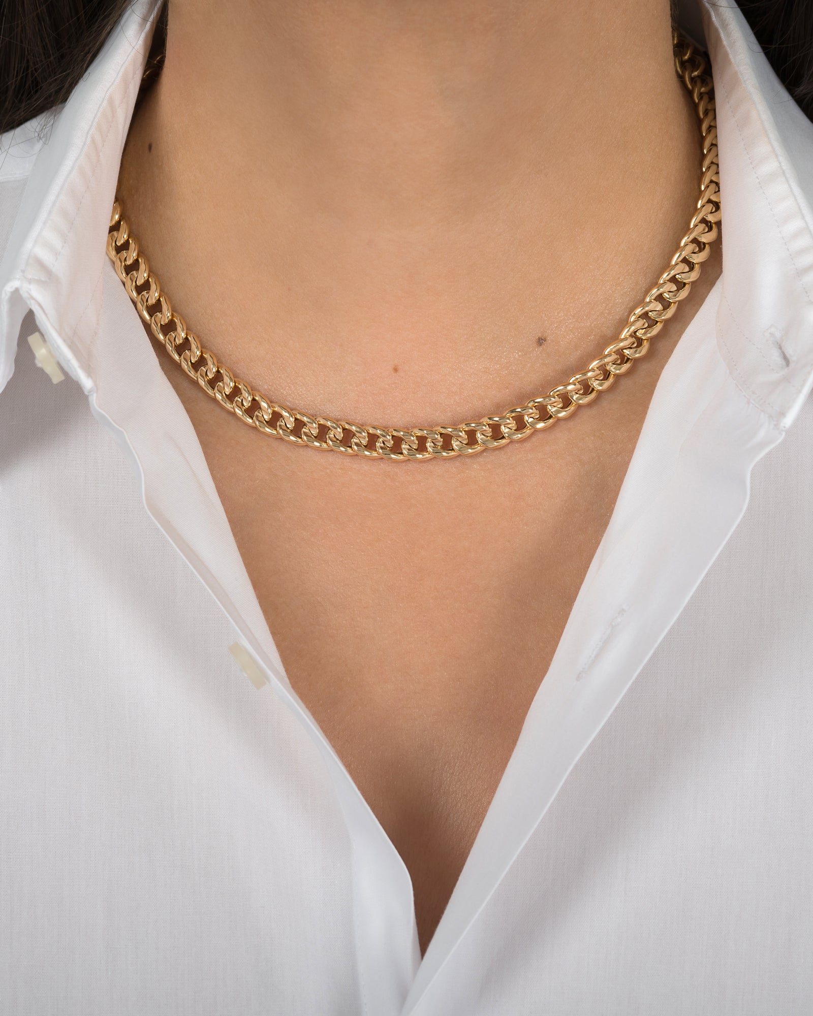 14K Large Miami Cuban Link Necklace Chains Zoe Lev Jewelry