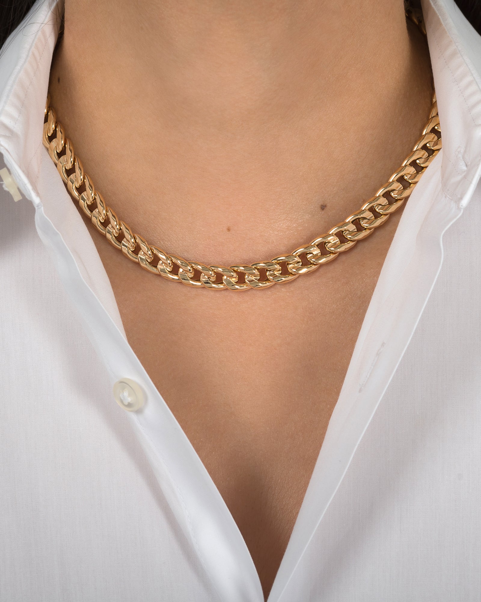 Gold Thick Cuban Chain (8MM) | Mens Gold Chain - Twistedpendant