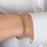 14k Gold Large Miami Cuban Bracelet Chains Zoe Lev Jewelry