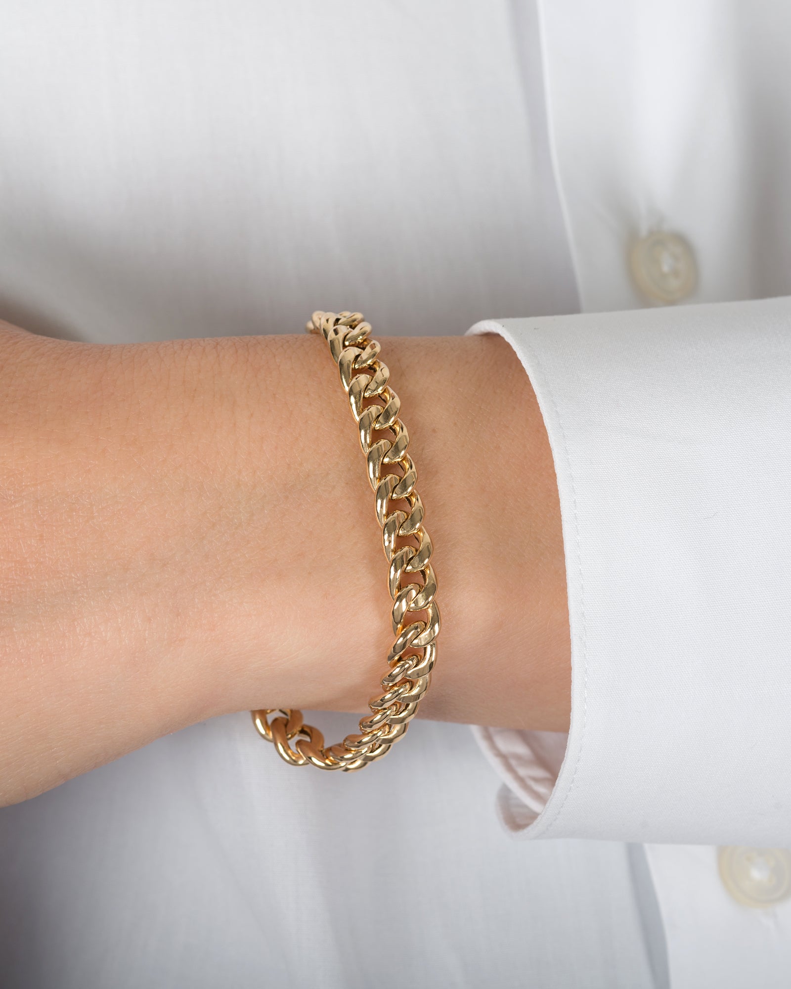 14k Gold Large Miami Cuban Bracelet Chains Zoe Lev Jewelry