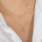 Diamond Zodiac Sign Pendant Personalized Zoe Lev Jewelry