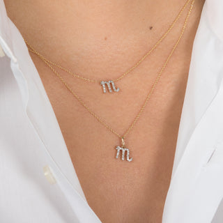 Diamond Zodiac Sign Necklace