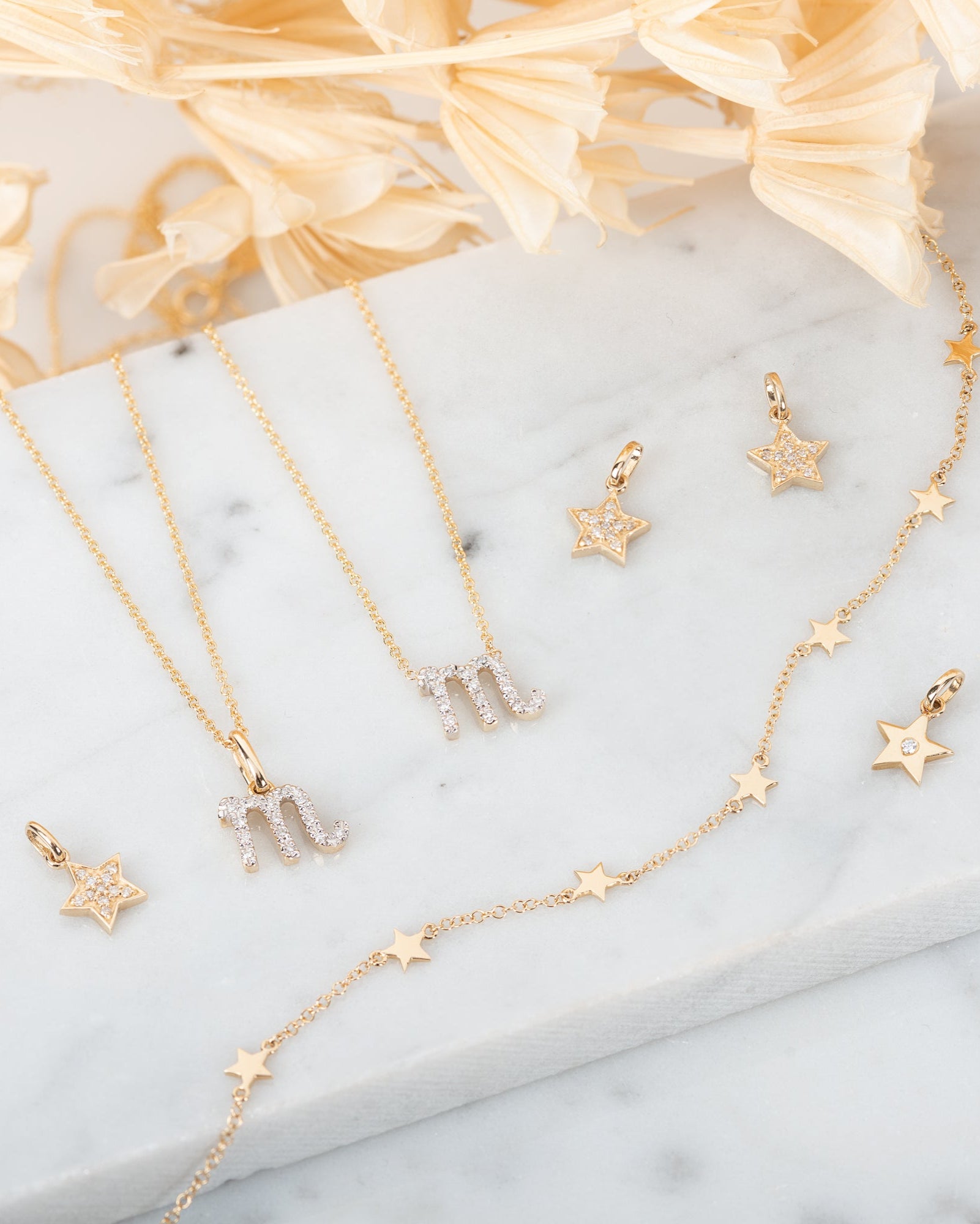 Diamond Zodiac Sign Pendant Personalized Zoe Lev Jewelry