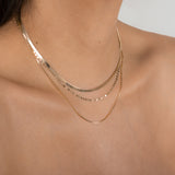 14k Gold Mirror Chain Link Necklace Chains Zoe Lev Jewelry