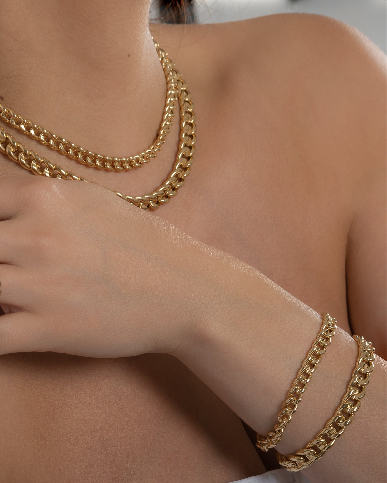 14k Gold Large Miami Cuban Bracelet Chains Zoe Lev Jewelry