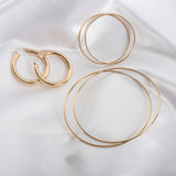 14k Gold Medium Thread Hoop Earrings Hoops & Huggies Zoe Lev Jewelry