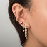 14k Yellow Gold Cuban Link Ear Cuff SAMPLE SALE Zoe Lev Jewelry