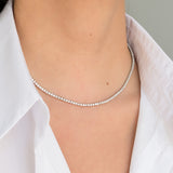 4 Prong Diamond Tennis Necklace Tennis Zoe Lev Jewelry