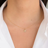 14k Gold Sun Necklace Zoe Lev Jewelry