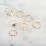 14k Gold Double Band Ring Zoe Lev Jewelry