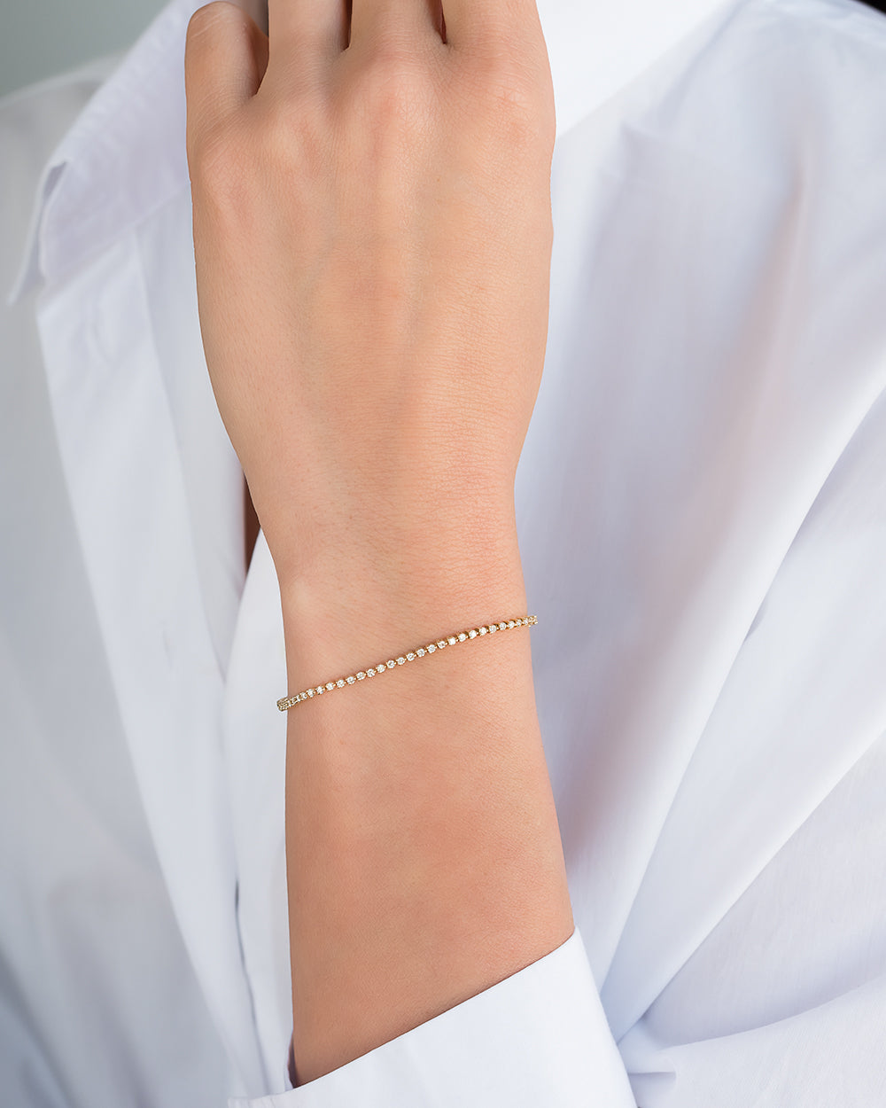 3 Prong Diamond Tennis Bracelet Zoe Lev Jewelry