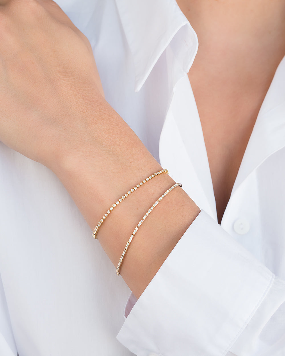 3 Prong Diamond Tennis Bracelet Zoe Lev Jewelry