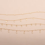 Drop Bezel Diamond Shaker Necklace SAMPLE SALE Zoe Lev Jewelry