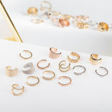 14k Yellow Gold Cuban Link Ear Cuff SAMPLE SALE Zoe Lev Jewelry