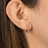 Diamond Curve Huggie Earrings Hoops & Huggies Zoe Lev Jewelry