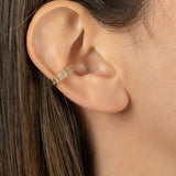 Diamond Cuban Link Ear Cuff SAMPLE SALE Zoe Lev Jewelry