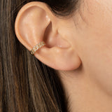 Diamond Cuban Link Ear Cuff SAMPLE SALE Zoe Lev Jewelry