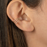 Triple Diamond Ear Cuff Zoe Lev Jewelry