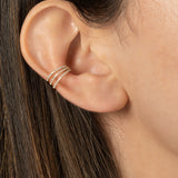 Triple Diamond Ear Cuff Zoe Lev Jewelry