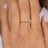 Bezel Birthstone Ring Personalized Zoe Lev Jewelry