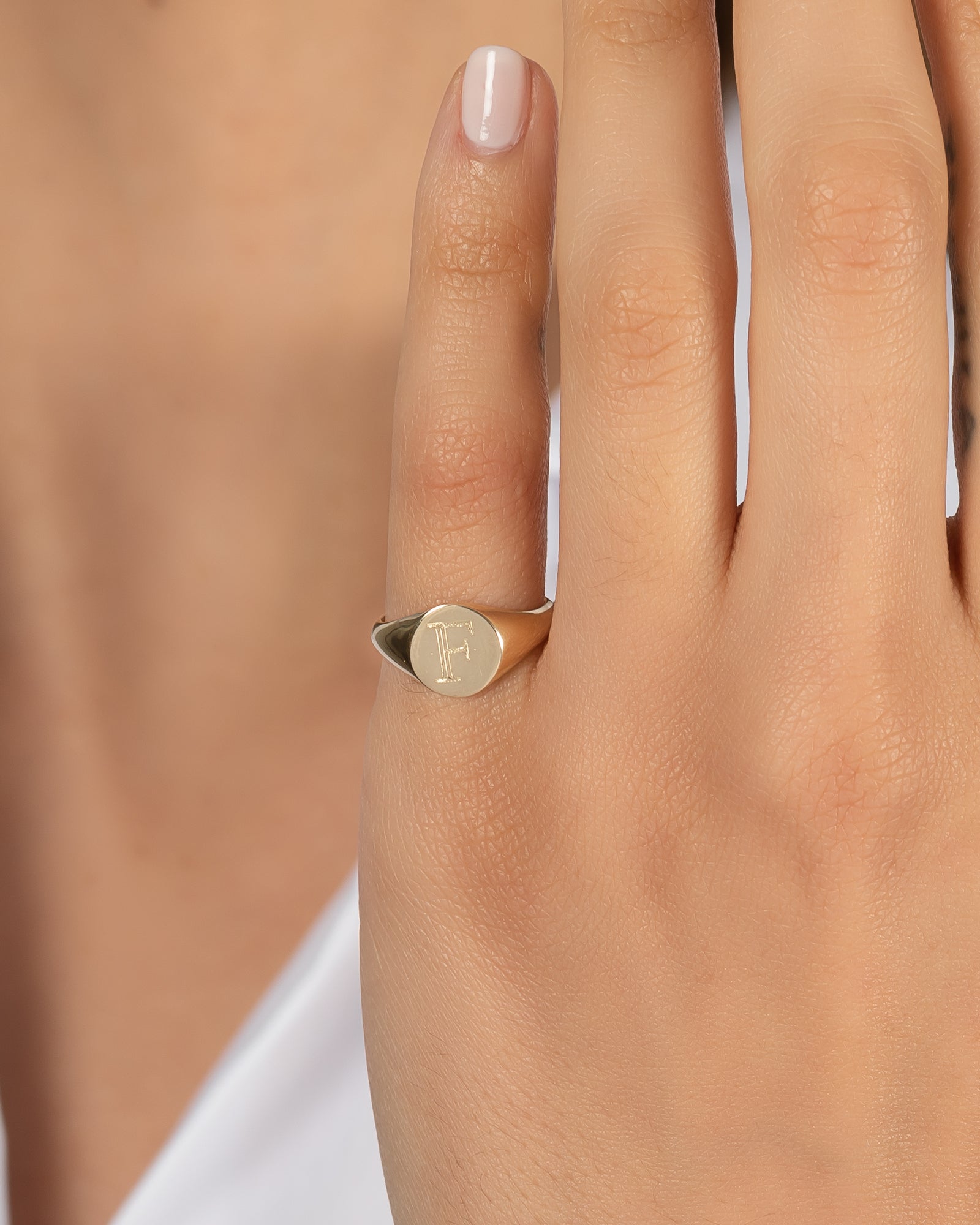 Small Signet Ring - Zoe Lev Jewelry