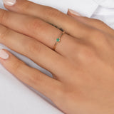 Bezel Birthstone Ring Personalized Zoe Lev Jewelry