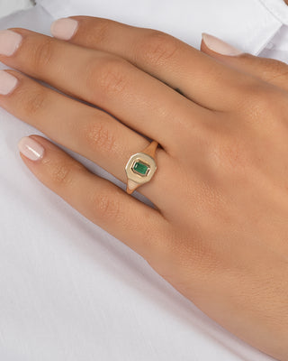 Emerald Signet Ring