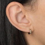 Diamond Starburst Huggie Earrings Hoops & Huggies Zoe Lev Jewelry