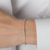 Bezel Graduating Diamond Tennis Bracelet Tennis Zoe Lev Jewelry