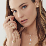 Diamond Moonstone Heart Necklace SAMPLE SALE Zoe Lev Jewelry