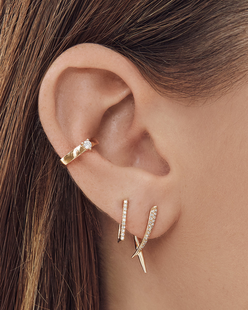 Diamond Claw Earrings Zoe Lev Jewelry