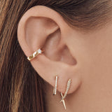 Diamond Claw Earrings Zoe Lev Jewelry