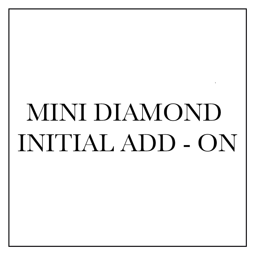 Mini Spaced Diamond Initial Add - On Add On Services Zoe Lev Jewelry