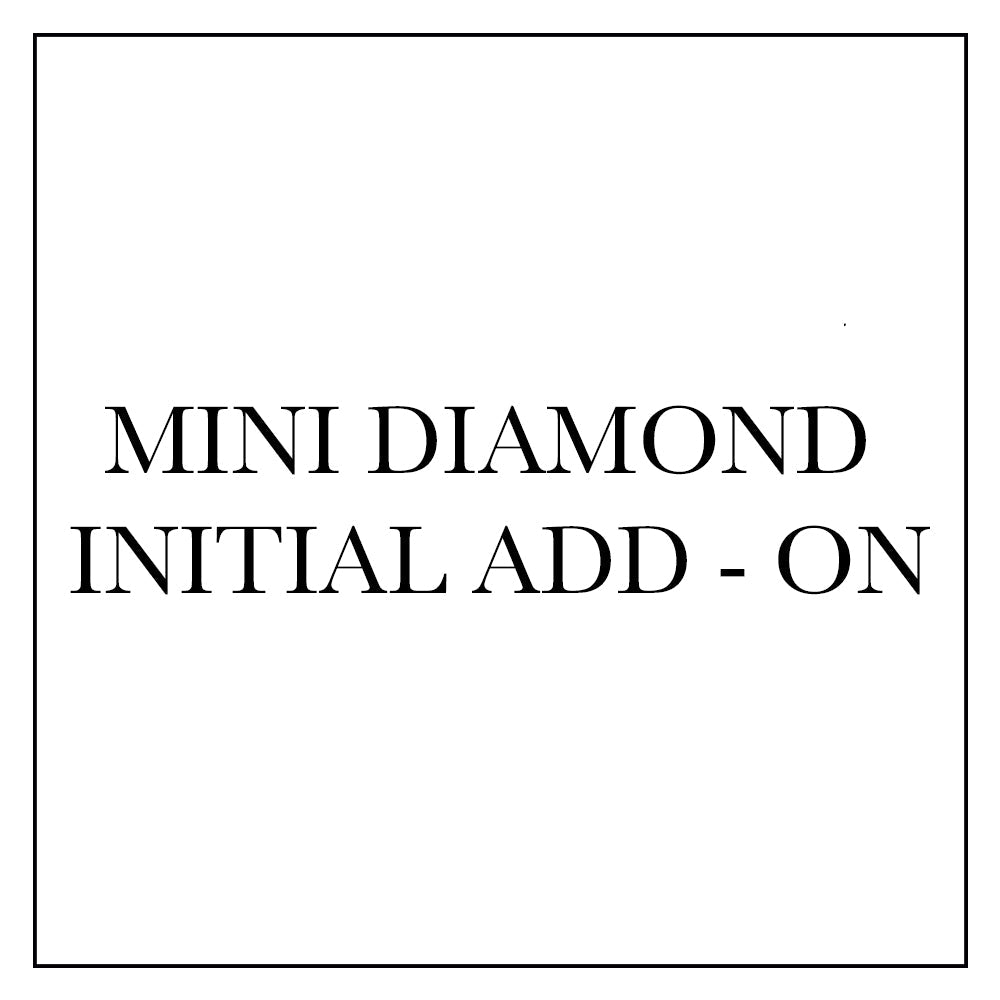 Mini Spaced Diamond Initial Add - On