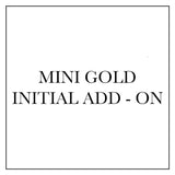 Gold Mini Initial Add - On Add On Services Zoe Lev Jewelry
