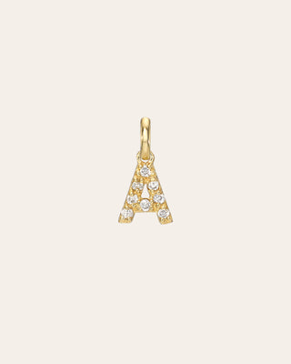 Mini Diamond Initial Pendant