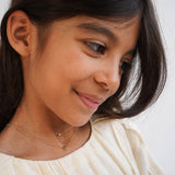 Bezel Diamond Necklace - Mommy + Me Zoe Lev Jewelry