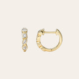 Multi Diamond Shape Huggies Hoops & Huggies Zoe Lev Jewelry