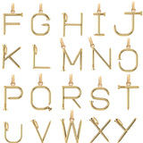 14k Gold Large Initial Nail Pendant Personalized Zoe Lev Jewelry