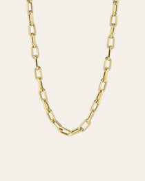 14k Gold Large Open Link Chain Necklace Chains Zoe Lev Jewelry