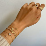 Large Bezel Diamond Bracelet Zoe Lev Jewelry