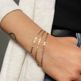 14k Gold Mirror Chain Bracelet Chains Zoe Lev Jewelry