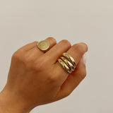 14k Gold Dome Band Ring Zoe Lev Jewelry