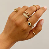 Bezel Diamond Ring - 3 SAMPLE SALE Zoe Lev Jewelry